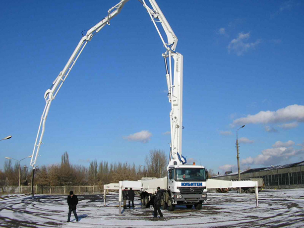 Использование бетононасоса в зимнее время
