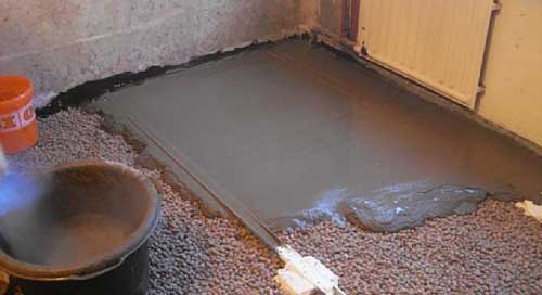 Технология стяжки пола с керамзитом